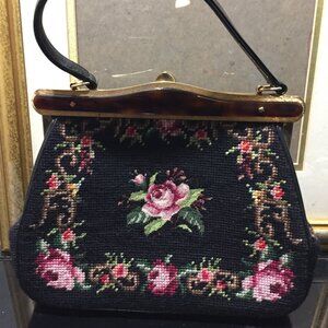 VINTAGE NEEDLEPOINT WOOL PURSES